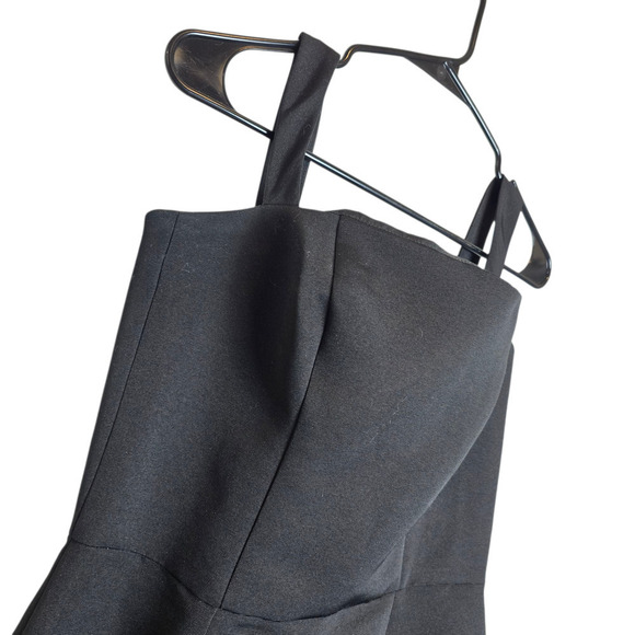 Amsale Ida Black Gown Size 8 Medium Maxi Dress - Picture 3 of 8